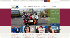 Desktop Screenshot of aauw.org