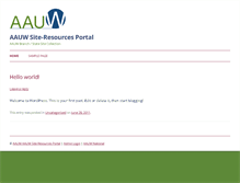 Tablet Screenshot of aauw.net